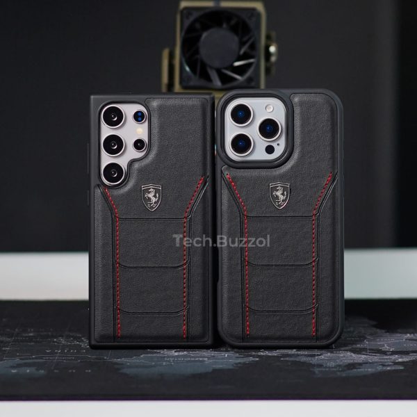 Ferrari High-End Premium Leather Case for Samsung/iPhone