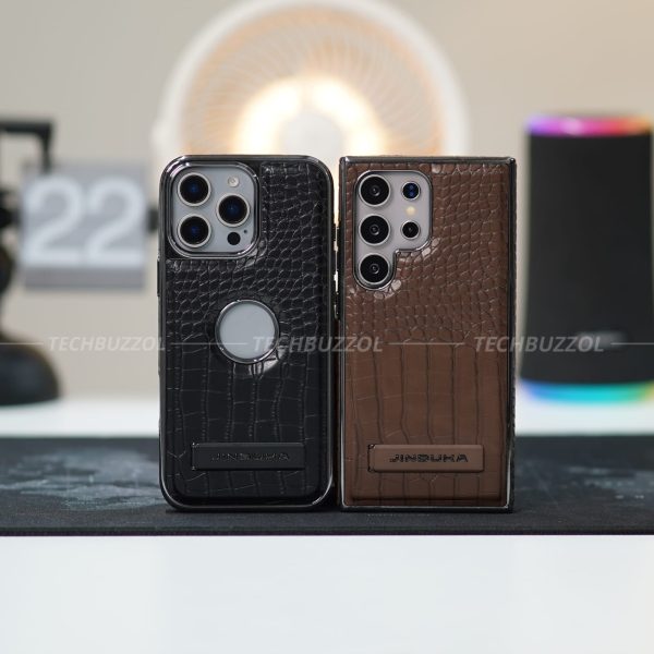 OFFICIAL RUIMEIBI Crocodile Leather Stand Case for Samsung/iPhone