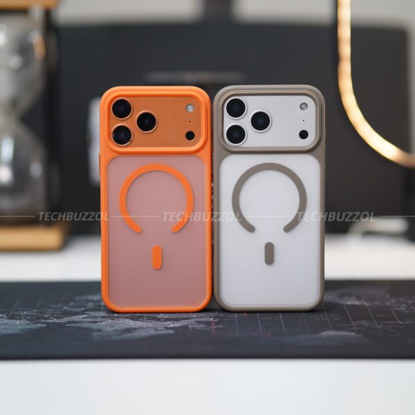 MMKio Magsafe Bumper Case for iPhone 17Pro Max -Black | Orange | Brown
