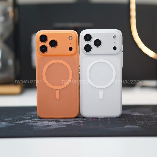 MOMAX Matt Magsafe Light Weight Case for iPhone 17Pro Max - Grey | Black | Orange