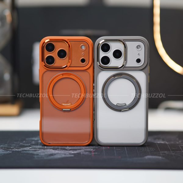NJOYNY FLAGSHIP Magsafe Rotatable Metal Camera Bumper Case iPhone 17Pro Max