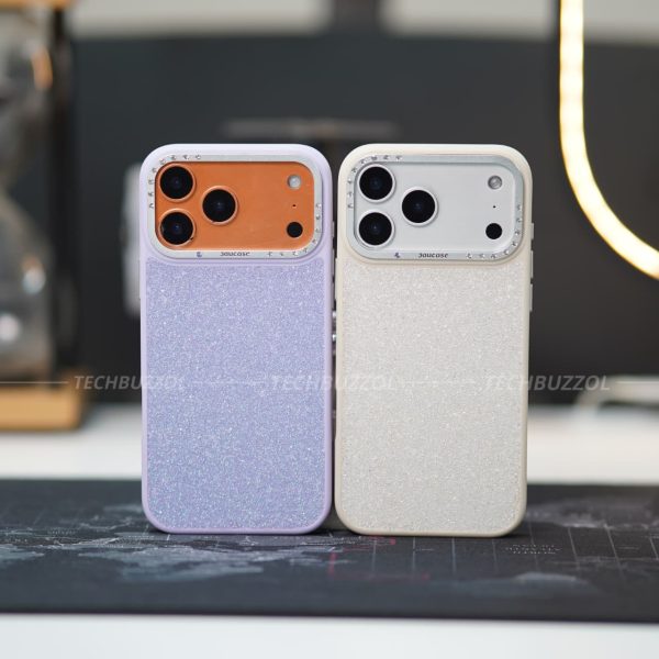 JUCASE Magsafe Stone Camera Bumper Case for iPhone 17 Pro Max